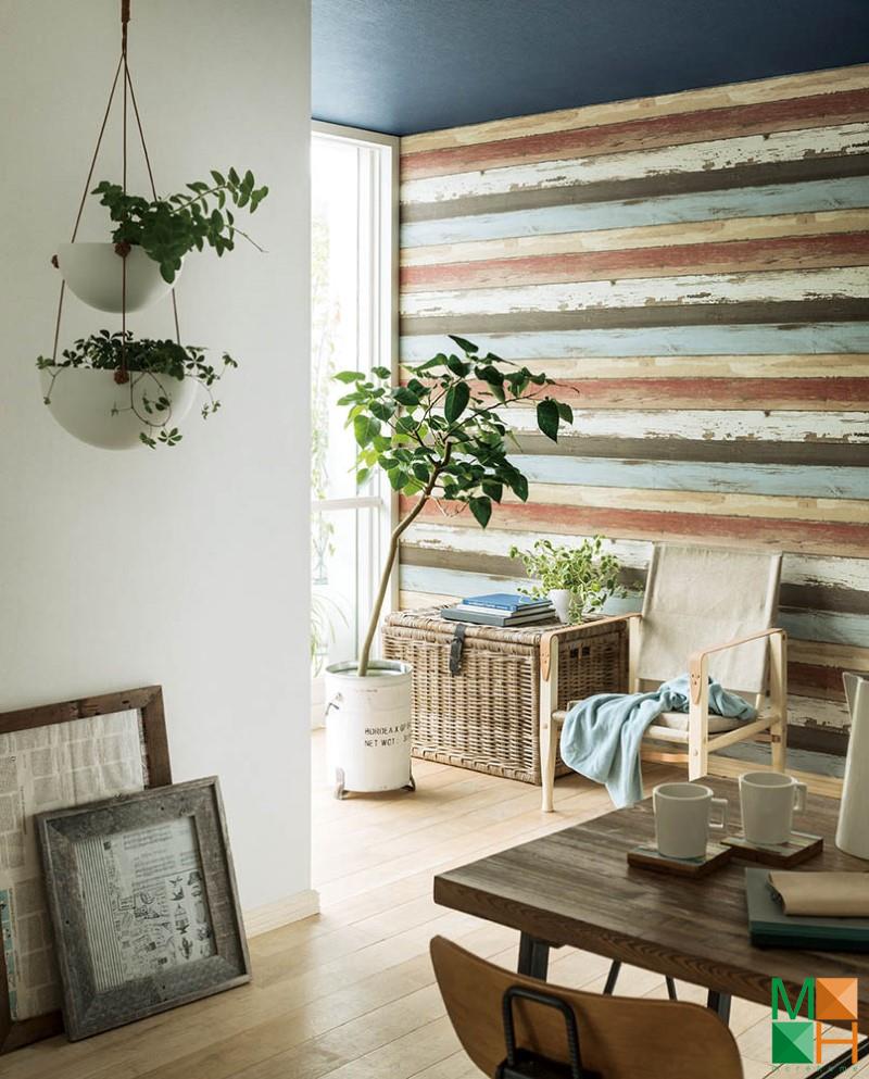 Giấy dán tường Nhật Bản giả gỗ tại Hà Nội P045_02_6054_6055_6199