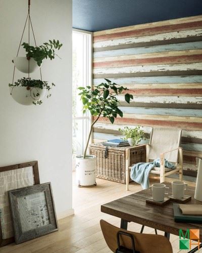 Giấy dán tường Nhật Bản giả gỗ tại Hà Nội P045_02_6054_6055_6199