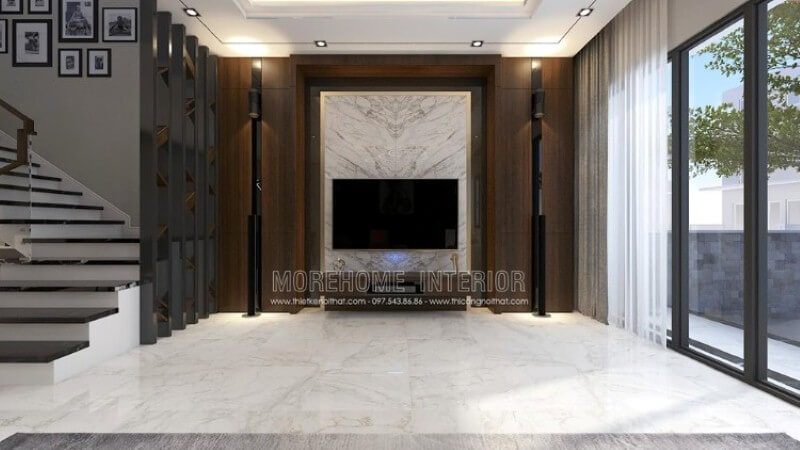 Với sự phát triển trong ngành bố trí thi công nội thất ngày càng hiện đại, bạn có thể sở hữu ngay mẫu phòng khách ốp tường từ đá đối vân tuyệt đẹp và gỗ ốp tường theo mọi loại vân phù hợp như tại công trình thiết kế nội thất biệt thự Parkcity bởi kts Morehome trong đây. Bạn có thể tham khảo chi tiết tại: thietkenoithat.com.