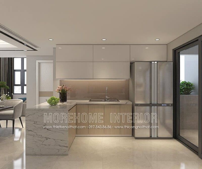 Mẫu tủ bếp chữ L hiện đại đang là xu hướng được nhiều khách hàng lựa chọn, thích hợp cho mọi không gian sống từ nhà phố, chung cư cho tới biệt thự...