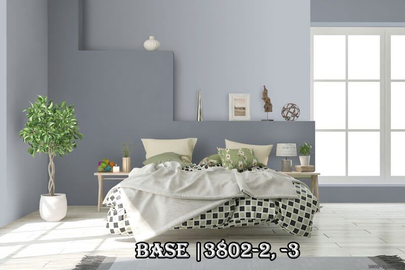 Tạo ra một phối cảnh 3D với mẫu giấy dán tường đẹp màu ghi.