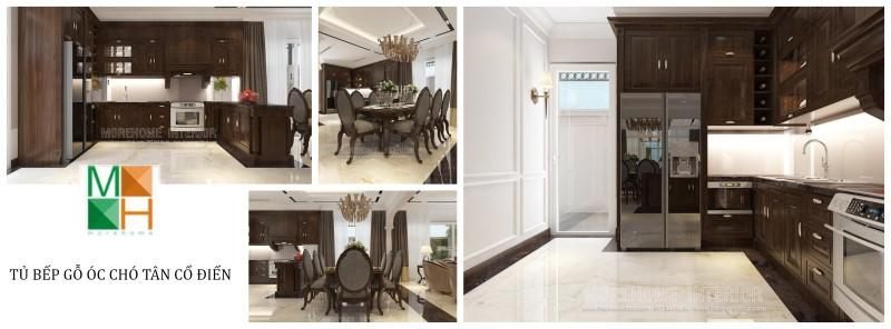 Các mẫu thiết kế tủ bếp gỗ óc chó đến từ nội thất Morehome luôn được kiểm tra bằng sự tỉ mỷ,sáng tạo, và tinh tế.