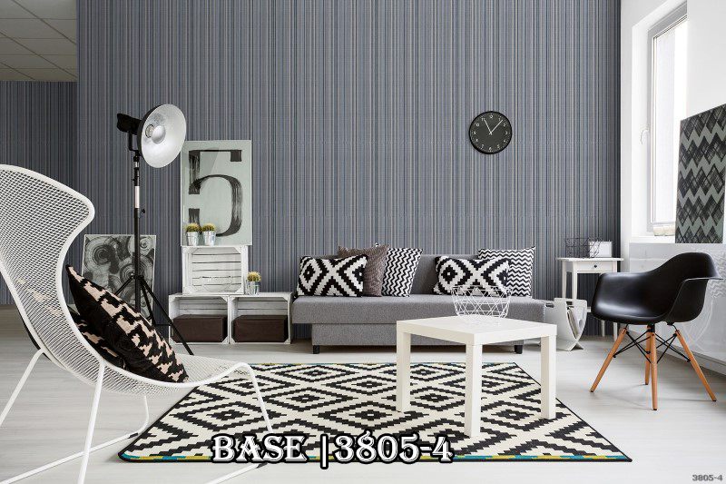 Tạo ra một phối cảnh 3D cho mẫu giấy dán tường thích hợp với nội thất hiện đại của biệt thự.